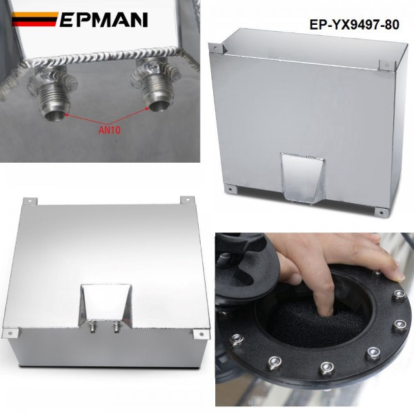 EPMAN Universal Aluminium 80L Fuel Tanks Gas Gasoline Fuel